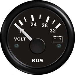 Вольтметр аналоговый 18-32 вольт BB черн/черн KUS (KY13201)